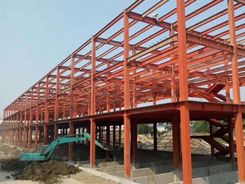 पर्यावरण के अनुकूल स्टील फ्रेम गोदाम निर्माण