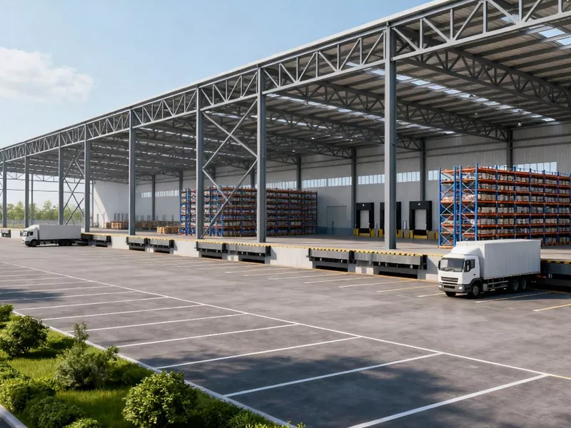 इस्पात संरचना वितरण केंद्र भवन